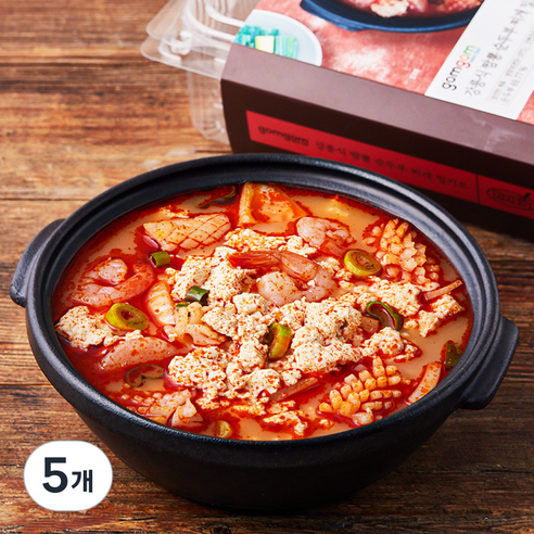 곰곰 강릉식 짬뽕 순두부 찌개 밀키트, 860g, 5개
