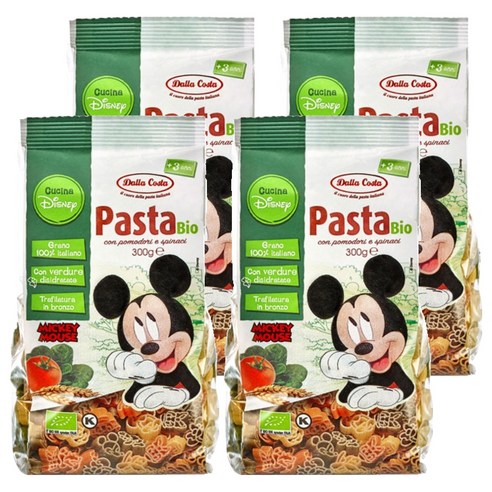달라코스타 미키마우스 토마토 시금치 파스타, 300g, 4개