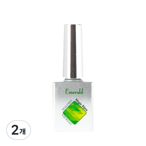 마그넷젤 매직비쥬 컬러젤 10ml, Emerald, 2개