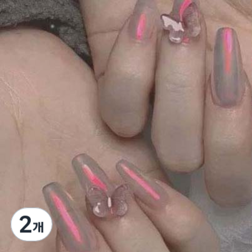 달모아 네일 홀로그램 오로라 글리터 파우더, 머메이드(G-1), 2개