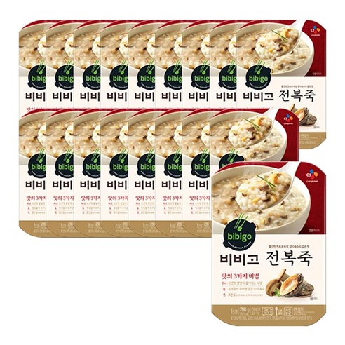 비비고 전복죽, 280g, 18개