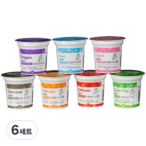 젤쿠어7 퍼펙트 모델링 마스크 컵팩 7종 1세트, 6세트
