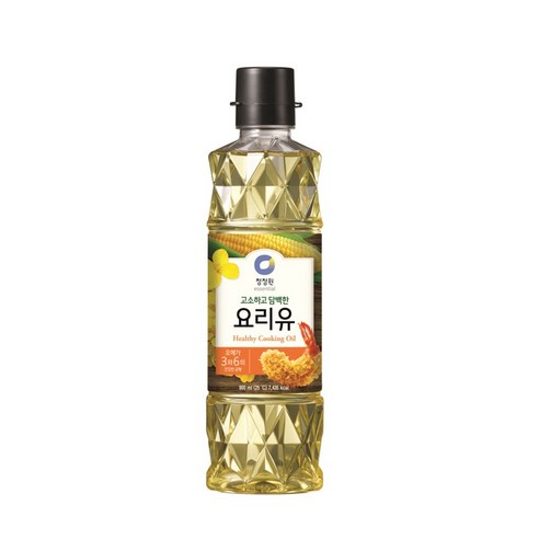 청정원 요리유 식용유, 900ml, 2개