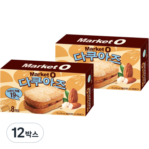 오리온 마켓 오 다쿠아즈, 176g, 12박스