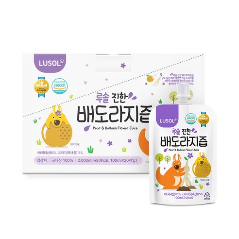 루솔 진한 배도라지즙, 진한배도라지즙, 100ml, 20개