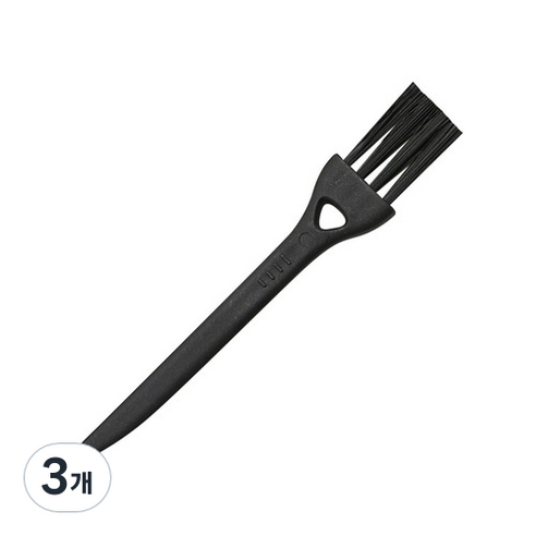 동그란주먹 면도기 틈새 미니청소솔 블랙블랙, 1개입, 3개