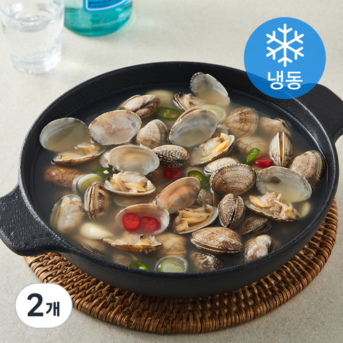조선전골 칼칼 맑은 바지락 조개탕 (냉동), 2개, 1kg