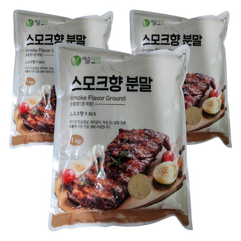 이슬나라 스모크향 분말, 1kg, 3개