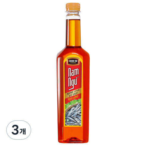 친수 남늑 피쉬 소스, 650ml, 3개