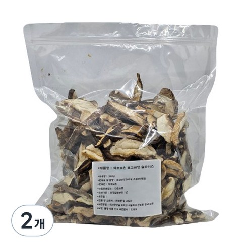 약초보은 건슬라이스 표고버섯, 300g, 2개
