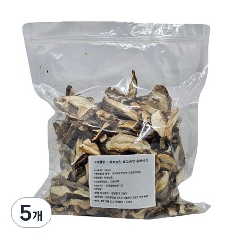 약초보은 건슬라이스 표고버섯, 300g, 5개