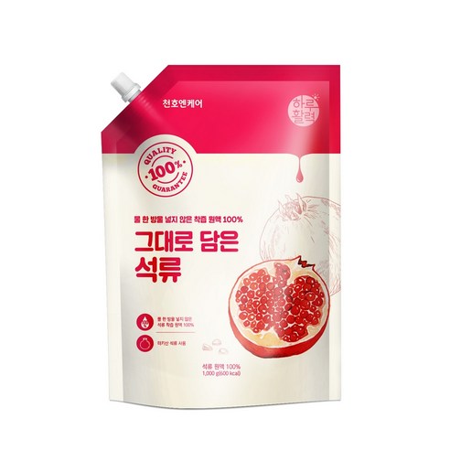 천호엔케어 그대로 담은 석류 착즙 원액, 1kg, 1개