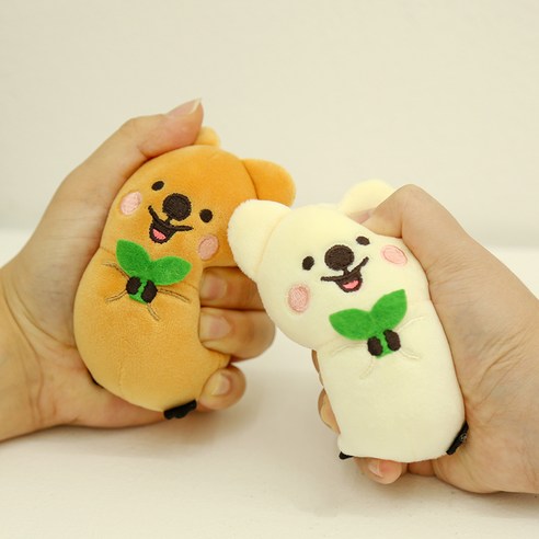 세상 귀여움 다 가진 플러피 쿼카 스트레스볼 봉제인형: 당신의 일상에 스며드는 행복!