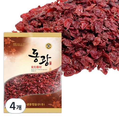 동광종합물산 국내산 산수유, 100g, 4개