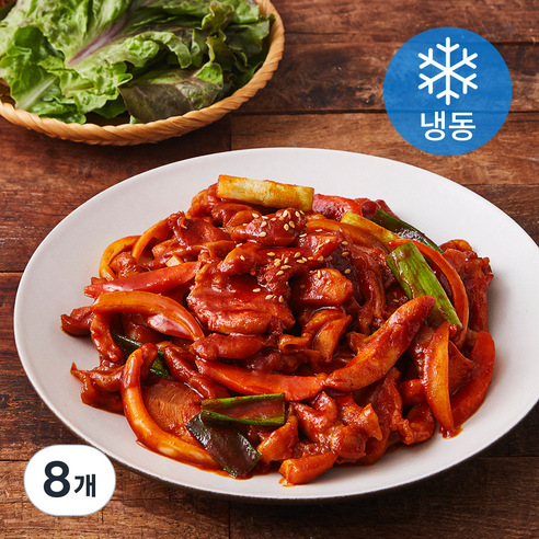 맛있는녀석들 춘천식 닭갈비 (냉동), 350g, 8개