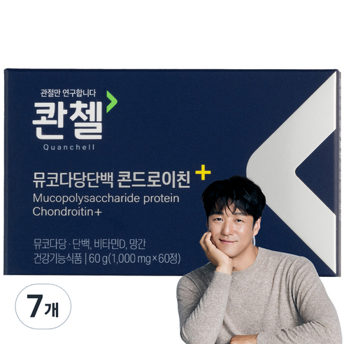 콴첼 뮤코다당단백 콘드로이친 플러스 60g, 60정, 7개