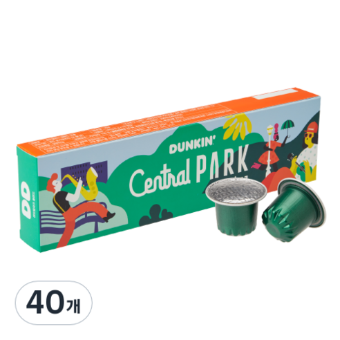 던킨도너츠 센트럴파크 블렌드 캡슐커피, 5g, 20개입, 2개