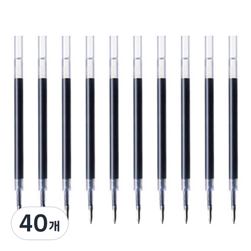 제브라 리필 JF 볼펜심 0.5mm, 블루블랙, 40개