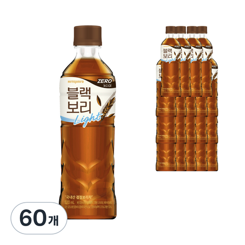 하이트진로 블랙보리 라이트, 520ml, 60개