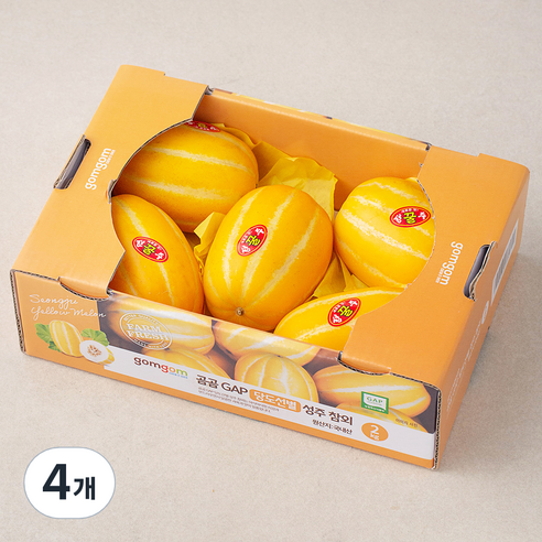 곰곰 GAP 당도선별 성주참외, 2kg, 4개