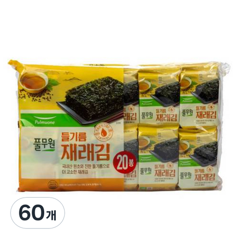 풀무원 재래 도시락김, 5g, 60개