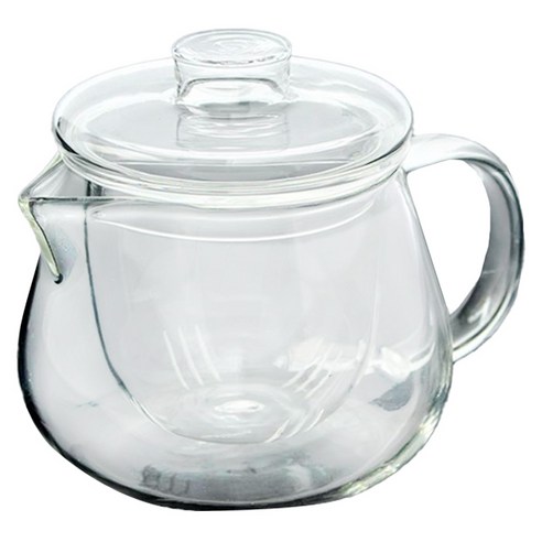 홈즈픽 내열유리 차거름망 티포트, 투명, 400ml, 1개