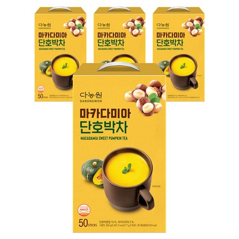 다농원 마카다미아 단호박차, 50개입, 4개, 17g