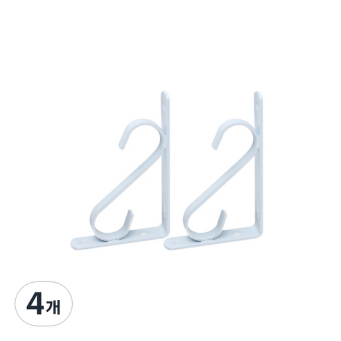 ETSHOP 싱글S 선반대, 화이트, 4개