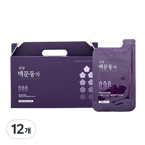 경방신약 맥문동차, 2.25L, 12개