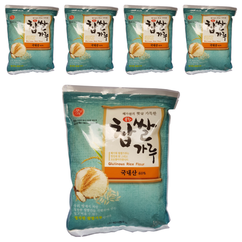 해가원 복합 찹쌀가루 60%, 1kg, 5개