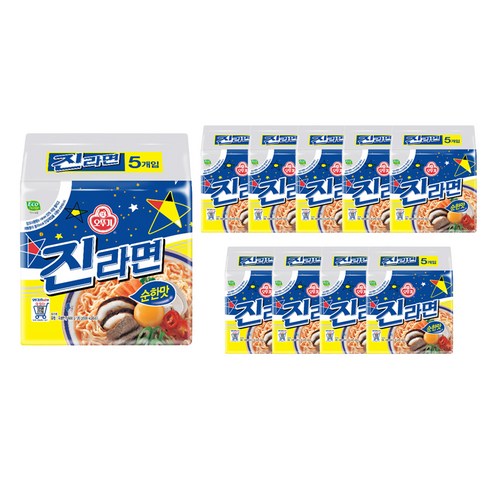 오뚜기 진라면 순한맛 120g, 50개