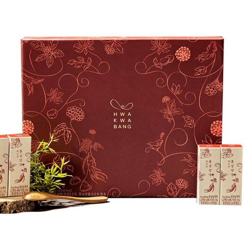 화과방 홍삼양갱 2호 + 쇼핑백, 720g, 1박스