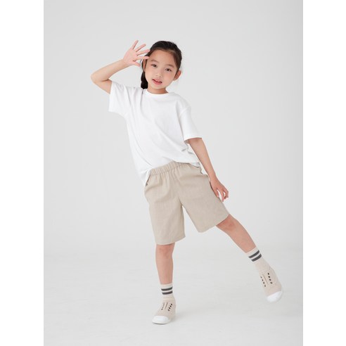 편안하고 세련된 여름 필수품을 위한 롤리트리 아동 린넨라이크 반바지