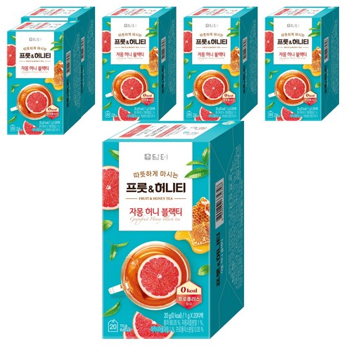 담터 프룻 앤 허니 자몽허니블랙티, 1g, 20개입, 6개