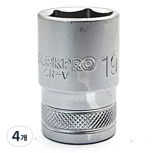 워크프로 복수알숏 1/2" x 19mm WP274100, 4개