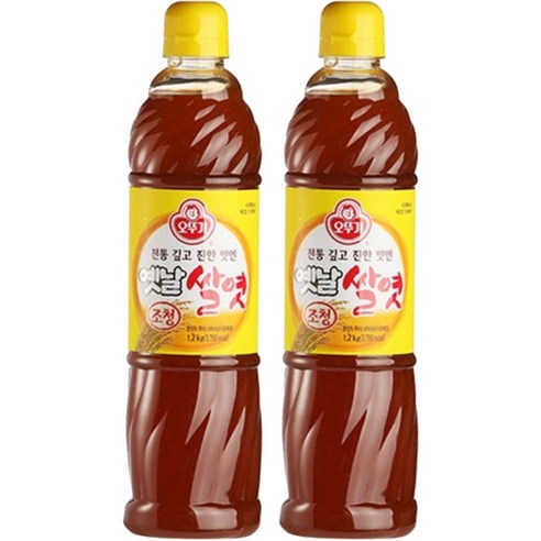 오뚜기 옛날 조청 쌀엿, 1.2kg, 2개 
장/소스/드레싱/식초