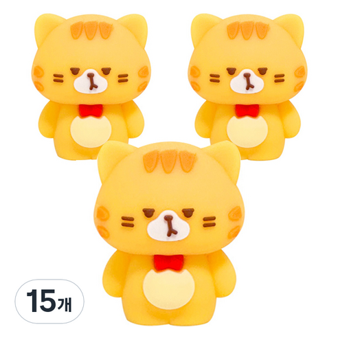 iiGEN 고양이 연필깎이, 노랑, 15개