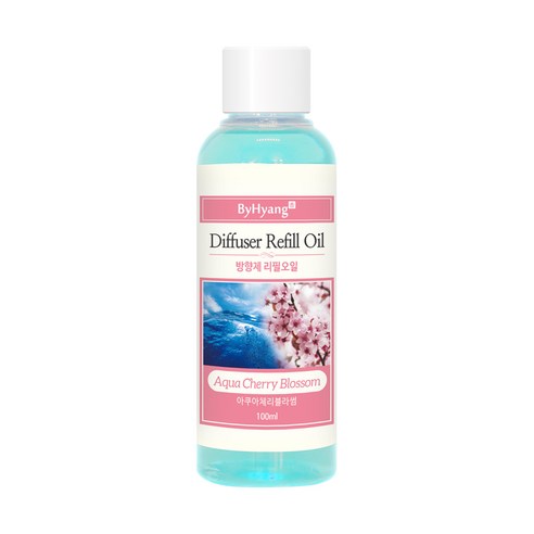 바이향 디퓨저 리필 오일, 아쿠아체리블라썸, 100ml