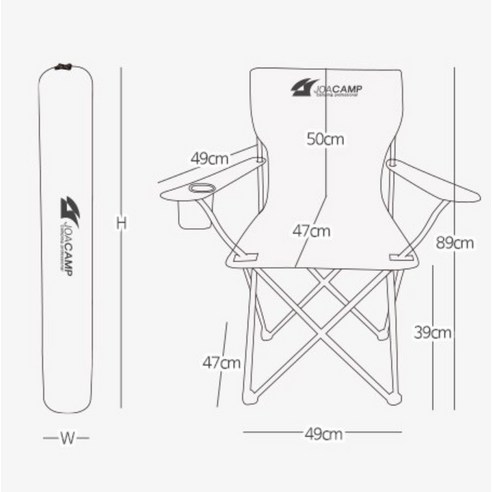 편안한 낚시와 야외활동을 위한 폴딩체어
