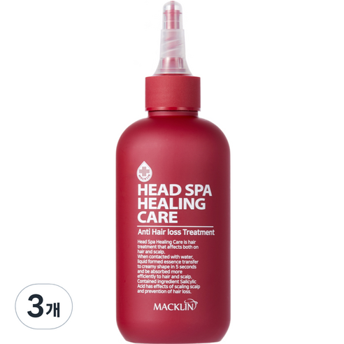 맥클린코스메틱 헤드스파 힐링케어 트리트먼트, 200ml, 3개
