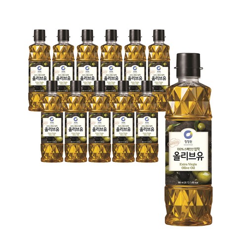 청정원 올리브유, 900ml, 12개