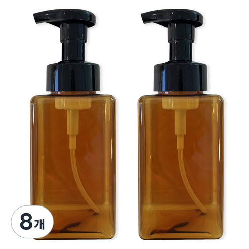 뉴앤룩 디스펜서 핸드워시 거품용기 450ml, 카멜브라운, 8개