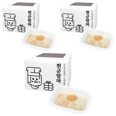 천군맘마 강아지 보양식 파우치, 도가니탕, 360g, 3개