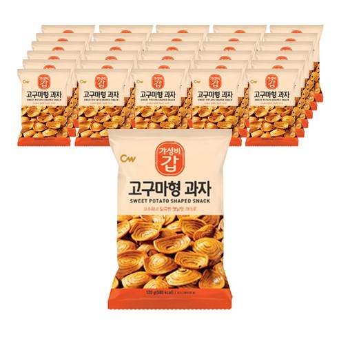 청우식품 고구마형 과자, 120g, 48개