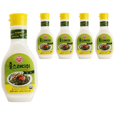 오뚜기 홀스래디쉬 소스, 250g, 5개