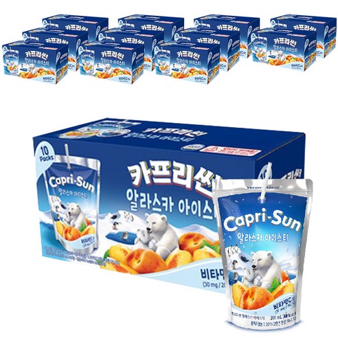 농심 카프리썬 알라스카 아이스티, 200ml, 120개