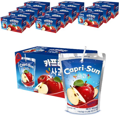 카프리썬 사과맛, 200ml, 120개