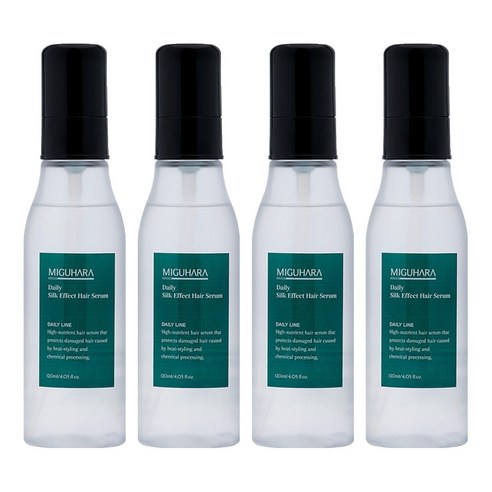 미구하라 데일리 실크 이펙트 헤어 세럼, 120ml, 4개