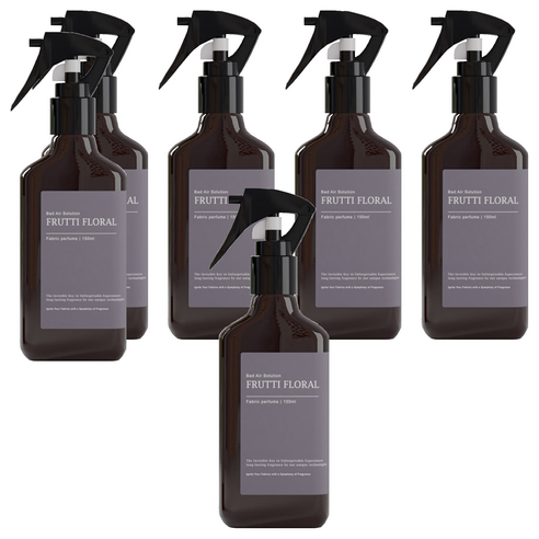 BAS 섬유 탈취제 프루티 플로럴 본품, 150ml, 6개