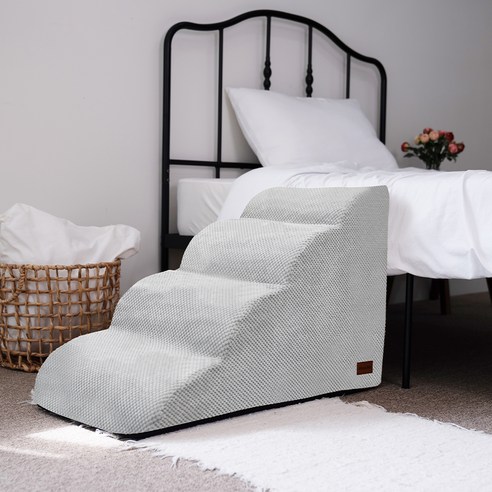 [OKㅣ강추] 올미오펫 구름패브릭 강아지계단, 4단(70x40x5…, 어반그레이, 1개 [OKNOWㅣ추천상품]